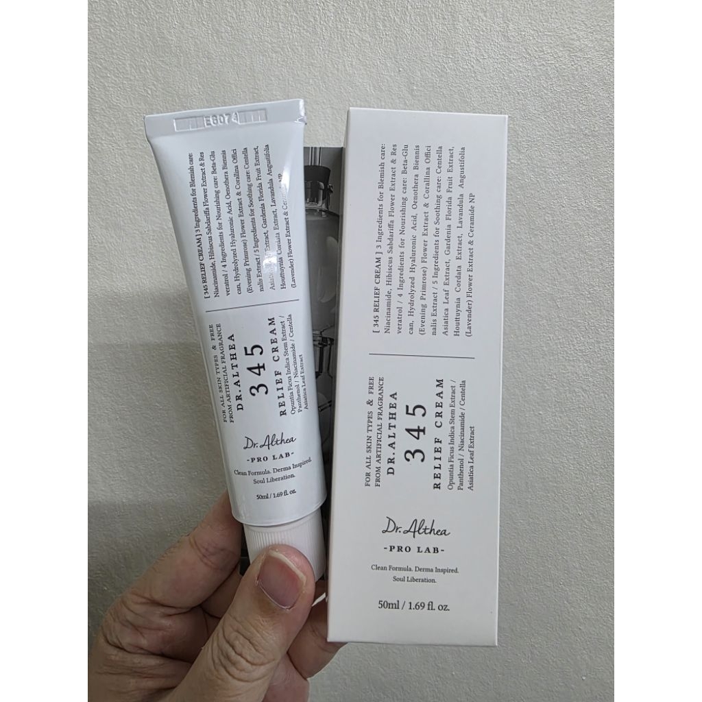 (แท้🇰🇷/พร้อมส่ง) Dr.Althea 345 Relief Cream 50ml มอยส์เจอร์ไรเซอร์เนื้อเจลครีม