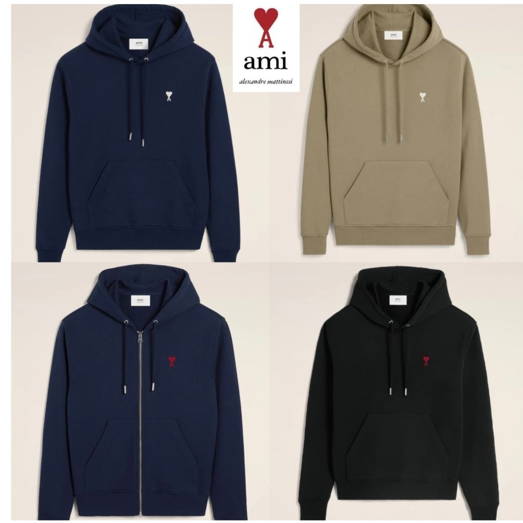 Ami Paris De Coeur Hoodie ของใหม่ พร้อมส่ง แท้ 100%