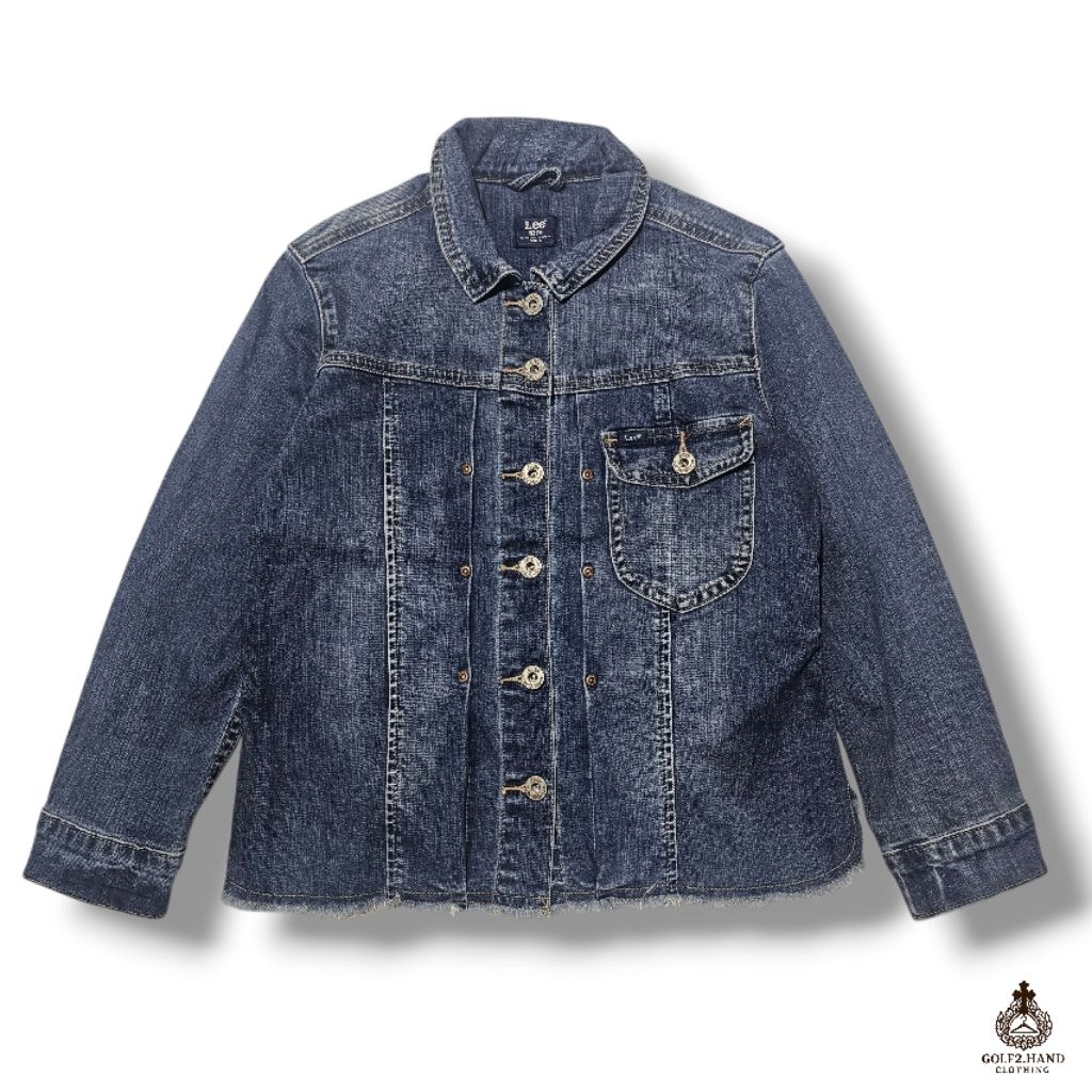 Lee 101+ เสื้อแจ็คเก็ตยีนส์ สำหรับผู้หญิงมือสอง18/22