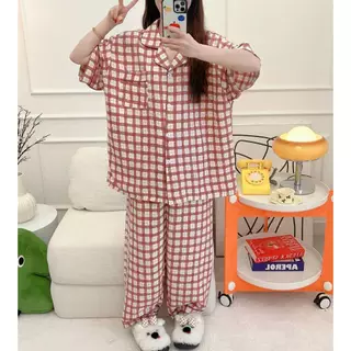 ชุดนอนสาวอวบ ผ้าฝ้ายญี่ปุ่น นุ่ม อก43-52-60 ชุดนอนสไตส์คุณหนู