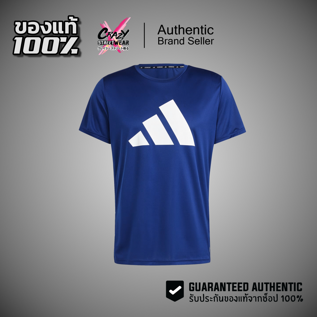 เสื้อวิ่ง Adidas Running Run It Tee Men ของแท้ 100% สี ขาว IN0075 เสื้อยืด เสื้อออกกำลังกาย Sport