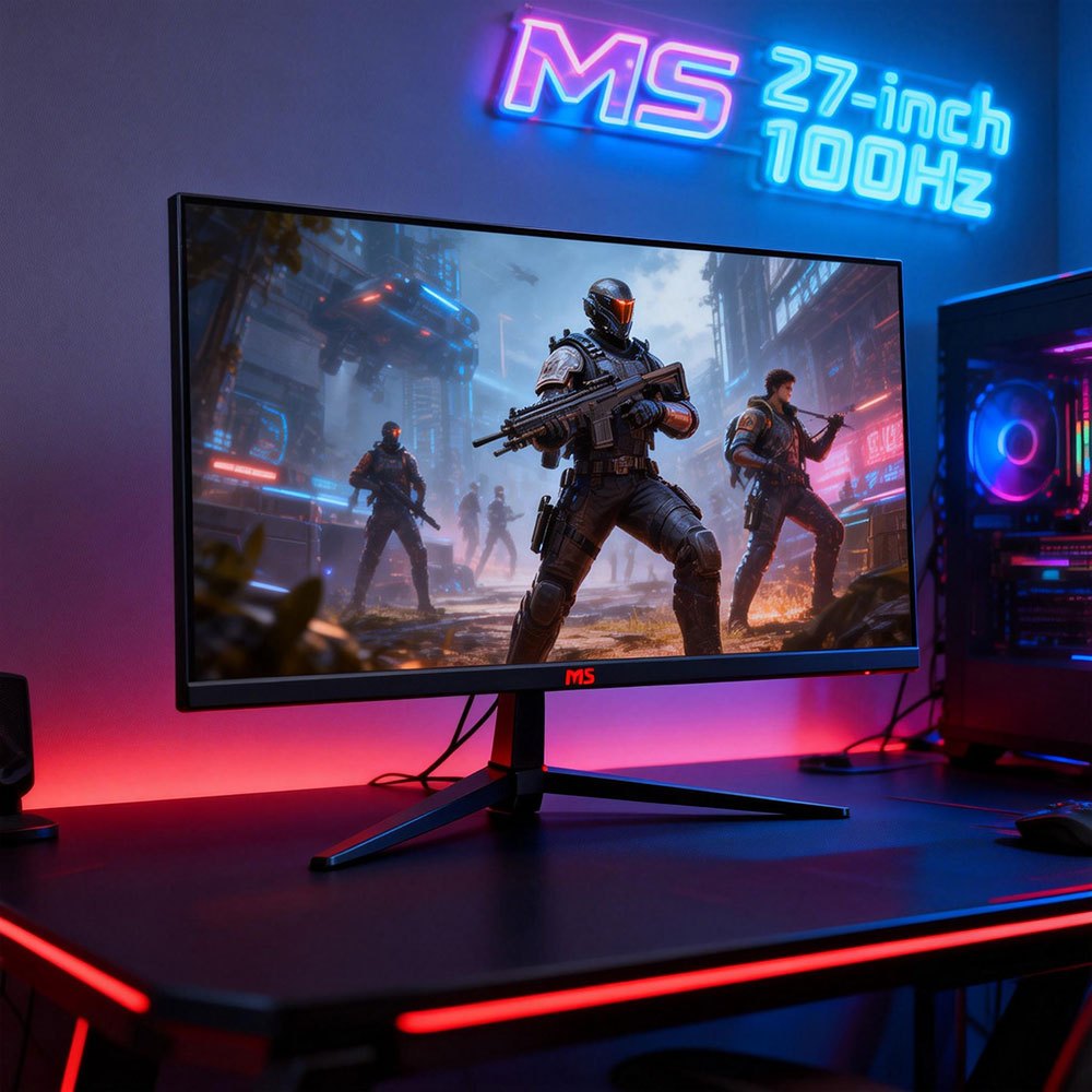 mingsu Q270 1K จอภาพคอมพิวเตอร์ 27นิ้ว 1K 100HZ ความละเอียด 1920*1080p จอแสดงผล IPS