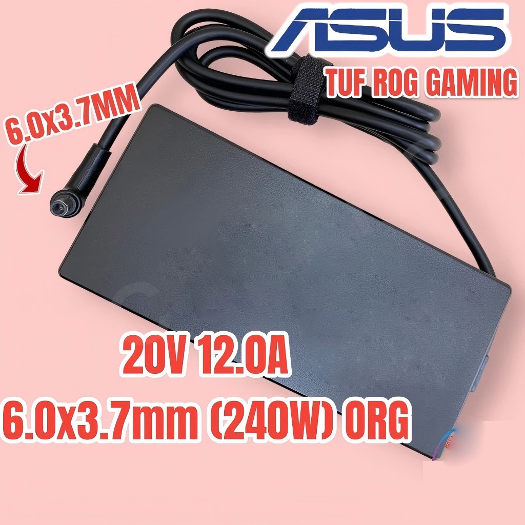 ใช้ได้กับ Asus Adapter 20V / 12A 240W ขนาด 6.0*3.7mm ASUS ROG Strix G15 G513QM-ES76 ROG Strix G15 G513QM