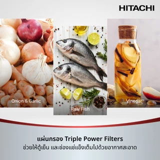 Hitachi ฮิตาชิ ตู้เย็น 2 ประตู 13.2 คิว 374 ลิตร Grand Carbon Lineรุ่น HRTN6408SXTH สีเอเลแกนท์ ไอนอคซ์