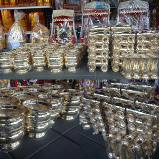 กระถางธูปหัวสิงห์,แจกัน,เชิงเทียน,ที่กรวดน้ำ | เนื้อทองเหลืองแท้ หลายขนาด | ของสำหรับบูชาและถวายพระ
