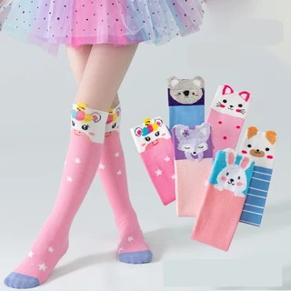 ShopAt.Two[SC-0019] ถุงเท้ายาวสำหรับเด็ก แฟชั่นสไตล์เกาหลี พร้อมส่ง