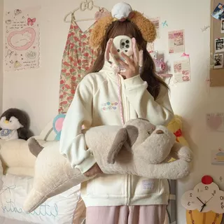 หมอนตุ๊กตาตัวยาว น้องหมาลาเต้ Latte The Dog ยาวสุนัขหมอนเตียงโซฟาห้องนั่งเล่นหมอนขนาด