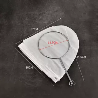 ถุงกรองชา แบบด้ามจับ ขนาด S M Lและ มีซิปรูดถอดซักล้างได้ Tea filter bag