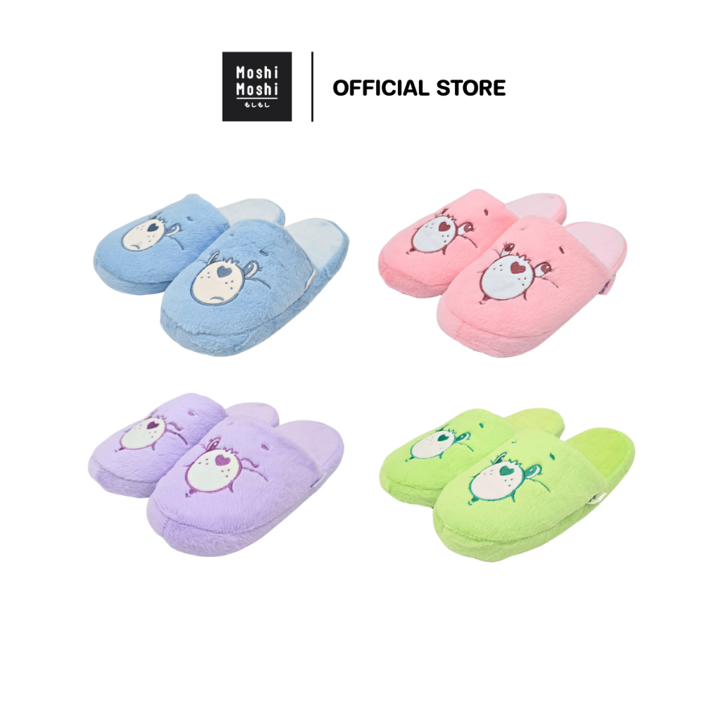 Moshi Moshi รองเท้าเดินในบ้าน รองเท้าแตะสลิปเปอร์ ลาย Care Bears ลิขสิทธิ์แท้ รุ่น 6100006498-7327