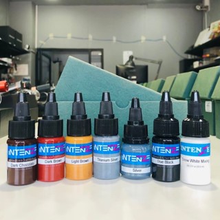 Intenze Color Tattoo Ink 1/2oz สีน้ำตาล ดำ ขาว