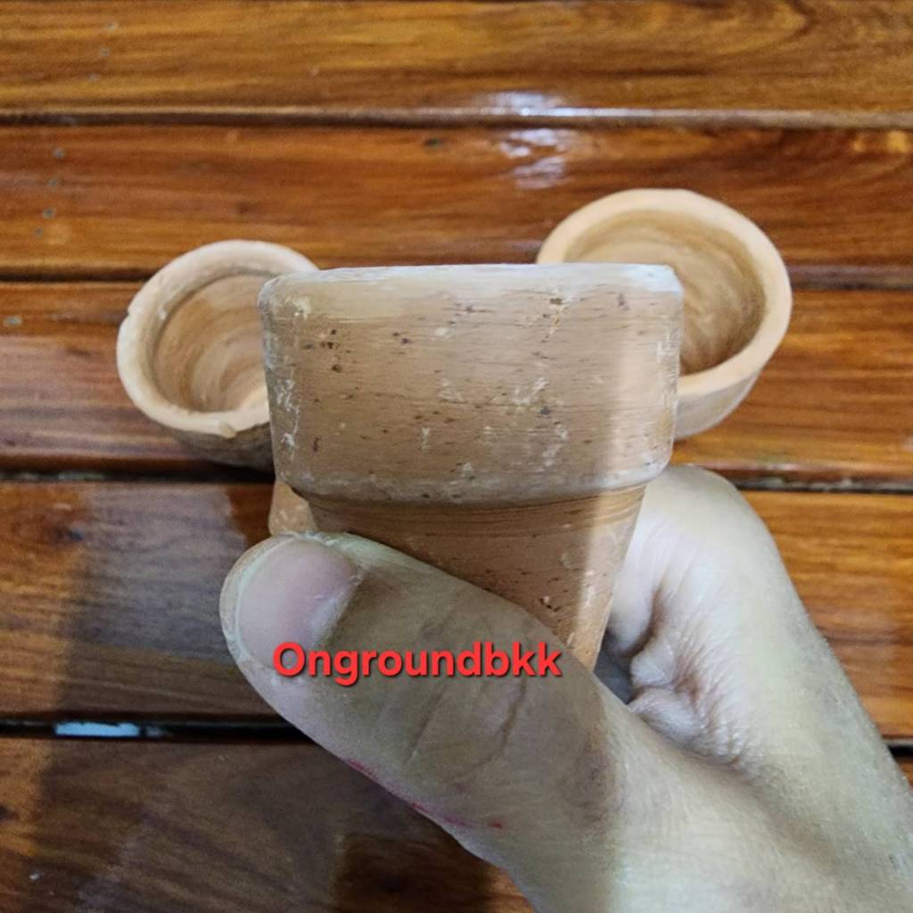 🌰พร้อมส่งกระถางดินเผามือ1 กระถางต้นไม้ขนาดมินิมอล กระถางต้นไม้ขนาดเล็ก กระถางบ้านกุ้ง บ้านปลา🌰 - รูปที่ 2