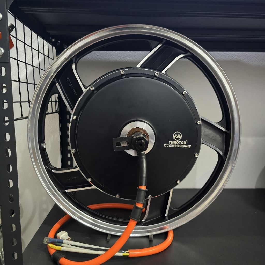 มอเตอร์17นิ้ว3000W สำหรับแปลงรถมอเตร์ไซว์ไฟฟ้า YM Motor "พร้อมจัดส่งในไทย