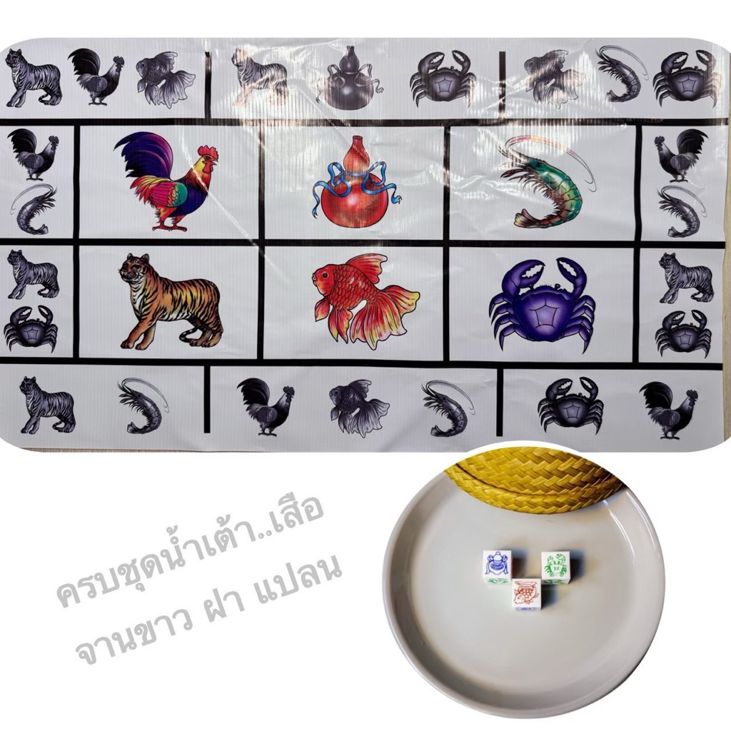 ชุดพร้อมเล่นครบชุด จานขาว