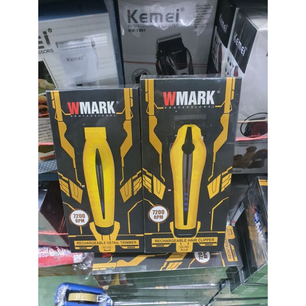 (พร้อมส่ง) ปัตตาเลี่ยน ไร้สาย Wmark ตัวตัด NG-1002 และ กันขอบ NG-1202