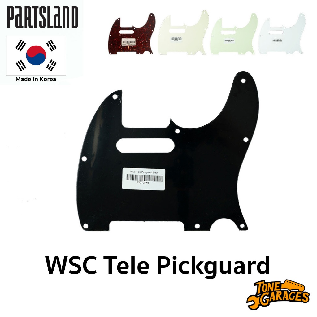Partsland Strat Pickguard SSS 11 Hole 3 Ply ปิ๊กการ์ด หลายสี