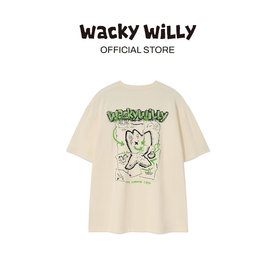 WACKY WILLY เสื้อยืดรุ่น Willy Kiky Island Graphic Short Sleeve T-Shirt Cream (80202SILSSU_H5CMXX)