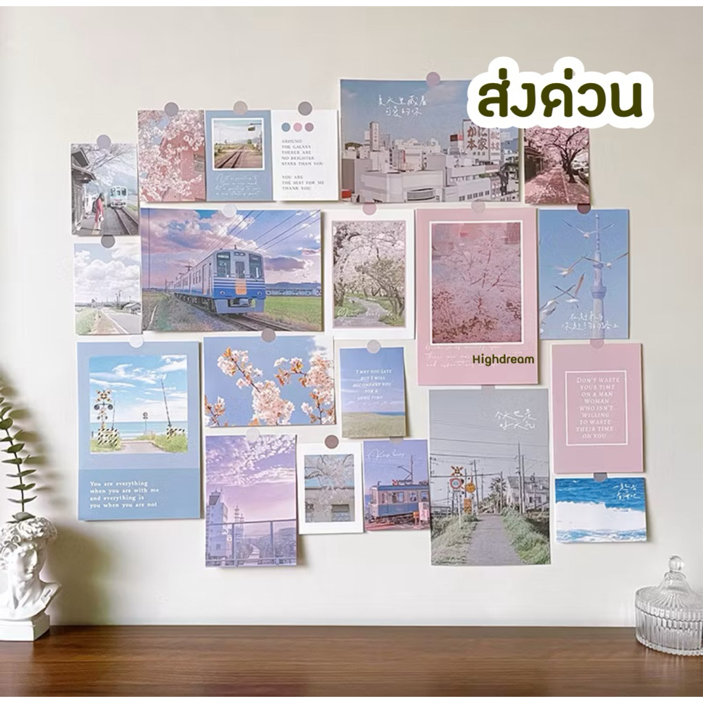 ส่งด่วน❤️ การ์ดแต่งห้อง การ์ดติดผนัง ภาพมินิมอล ภาพตกแต่ง โปสการ์ด
