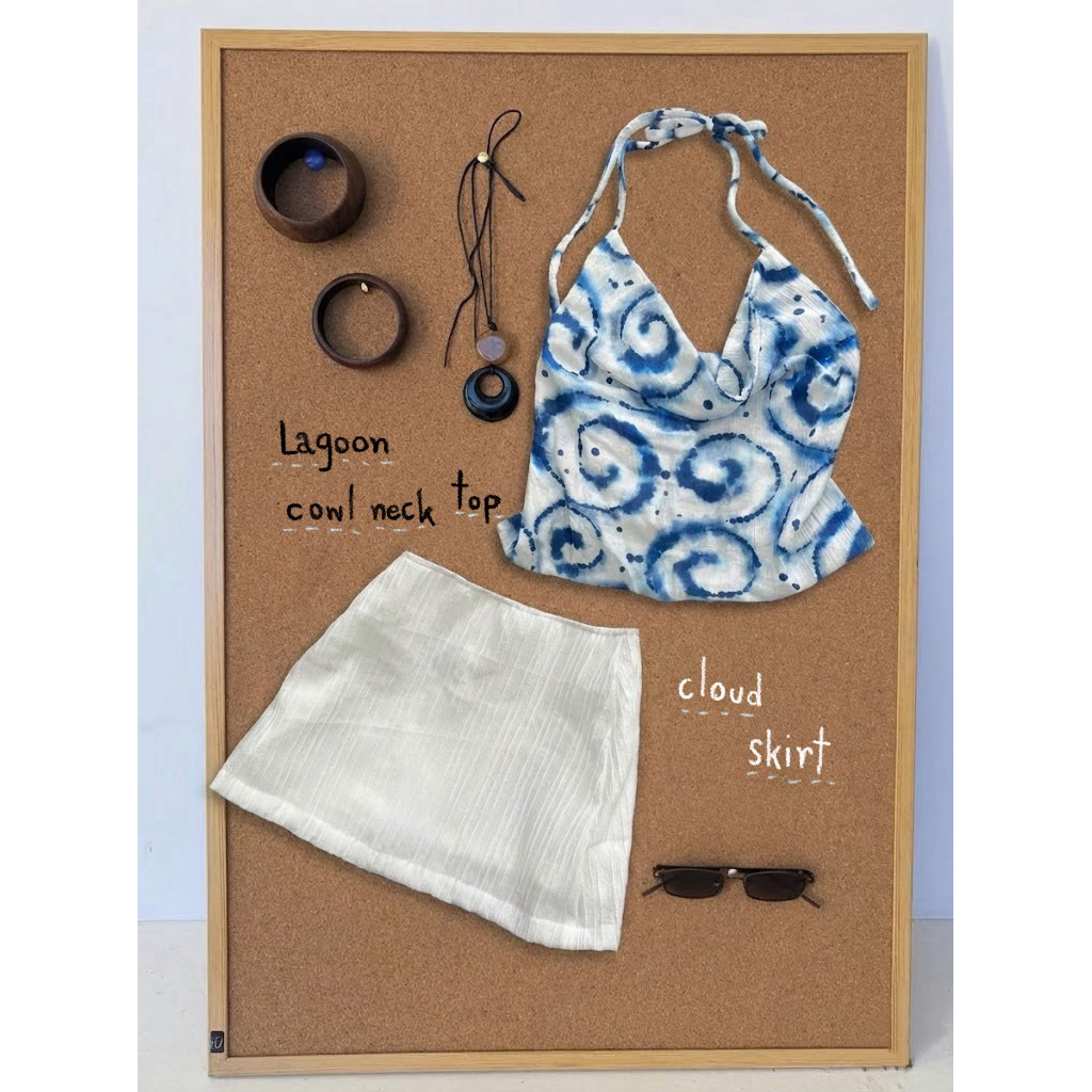 Lagoon top + cloud skirt