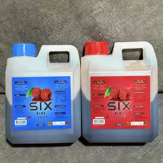 น้ำเชื่อมเข้มข้น sixnine 1 แกลอน ขนาด1020ML. กลิ่นราสเบอร์รี่ รสชาติหวานหอมกลมกล่อม