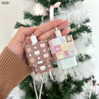 DADDY | Purrkats Charger Sticker Type - C ( 20 W ) สติกเกอร์แปะหัวชาร์จ สุดน่ารัก