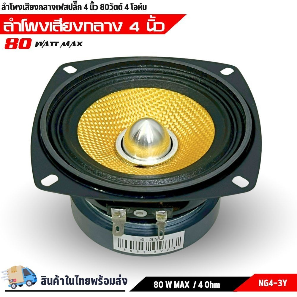 ไม่กินวัตต์ เสียงดี ลำโพง 4 นิ้ว NG-4