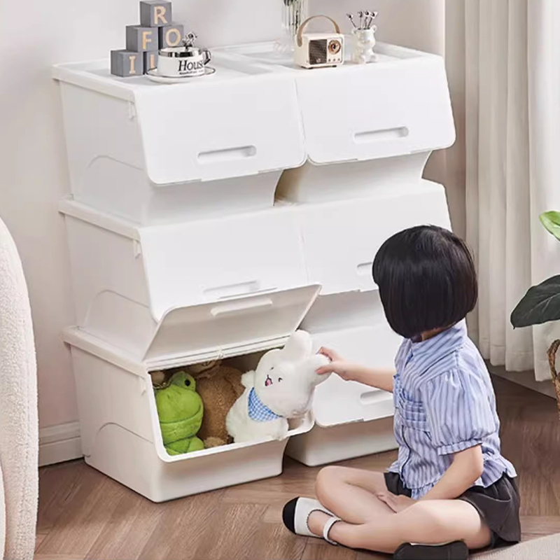 NeatBox กล่องเก็บของ เก็บของ กล่องพลาสติก (มีฝาเปิดหน้า) เอนกประสงค์ เก็บรองเท้า ใส่ของ กันฝุ่นและกันน้ำ