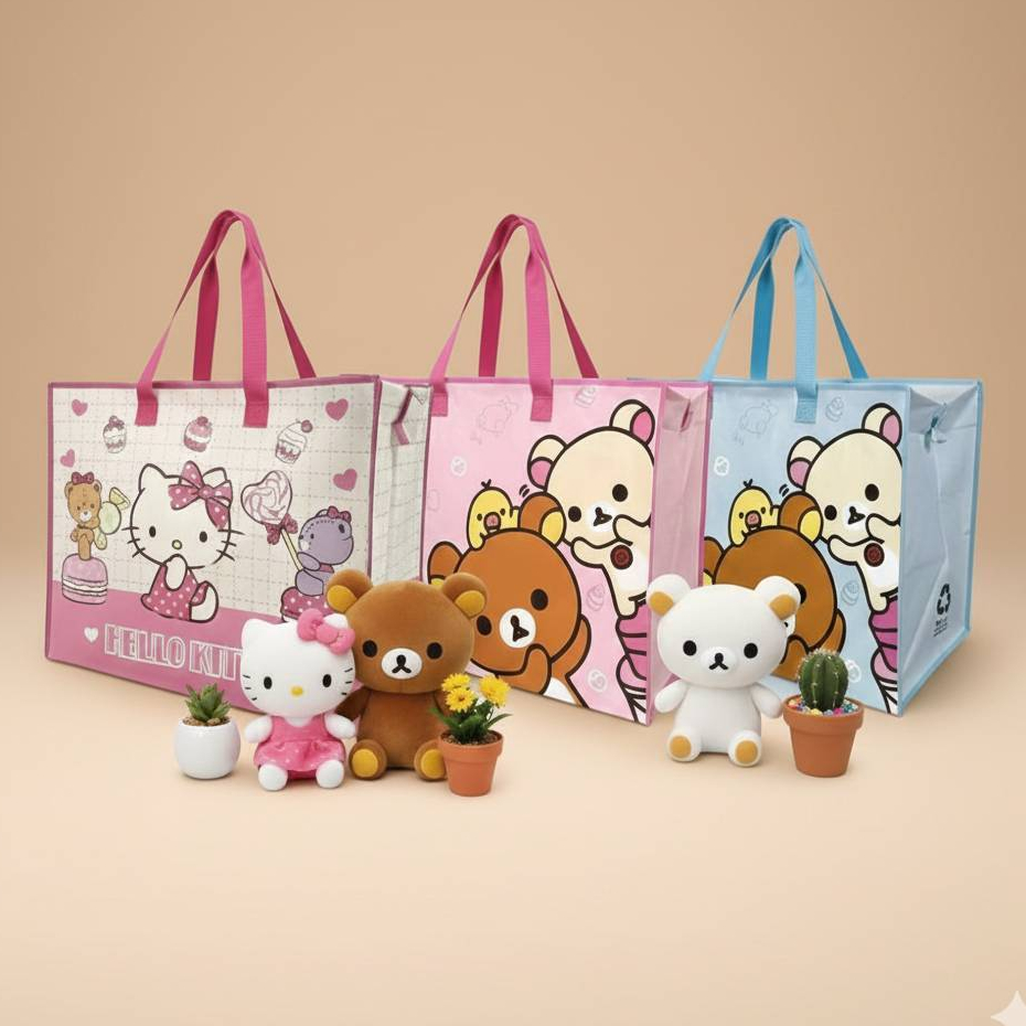 กระเป๋ากระสอบ ถุงกระสอบBox ( 50x25x38 cm. )กระเป๋าลิขสิทธิ์ 100% ใส่เสื้อผ้าใส่ของได้สะดวงสะบาย