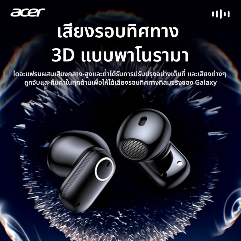 Acer OHR501 หูฟังบลูทูธ ลดเสียงรบกวน ENC หูฟังบลูทูธไร้สาย HiFi HD Call พร้อมไมโครโฟน หูฟังไร้สาย Bluetooth 5.4 เสียงดี - รูปที่ 2