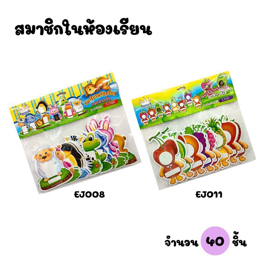 สมาชิกในห้องเรียน ตกแต่งบอร์ด 1 ชุดมี 40 ชิ้น ชุดจัดบอร์ด (1ชุด) พร้อมส่ง