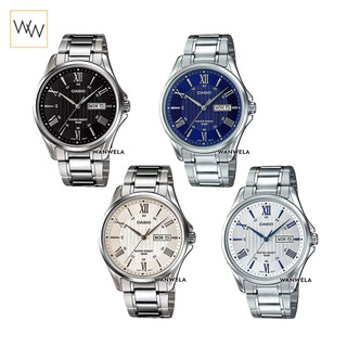 ของแท้ นาฬิกาข้อมือ Casio ผู้ชาย รุ่น MTP-1384 สายสแตนเลส