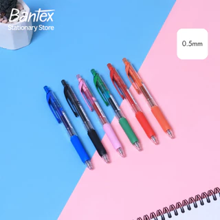 Bantex ปากกาลูกลื่น 0.5 มม.ปากกาเจล 6 สี รุ่นเขียนลื่นพิเศษ แห้งไว ไม่ซึมเปื้อน Pentel EnerGel