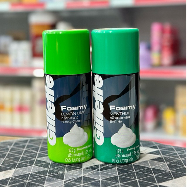 Gillette Foamy Shave Foam ยิลเลตต์ โฟมมี่ โฟมโกนหนวด 175 กรัม
