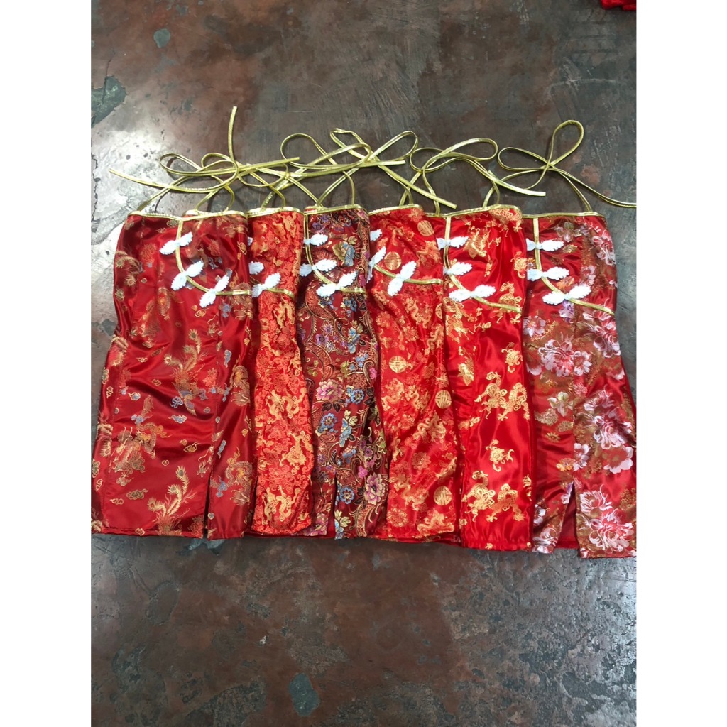 พร้อมส่ง! ชุดกี่เพ้าPR ชุดจีนPR ชุดตรุษจีน ชุดจีนน่ารัก ผูกคอ เซ็กซี่ ผ้าไหมจีน ด้านหลังเป็นผ้ายืด - รูปที่ 2