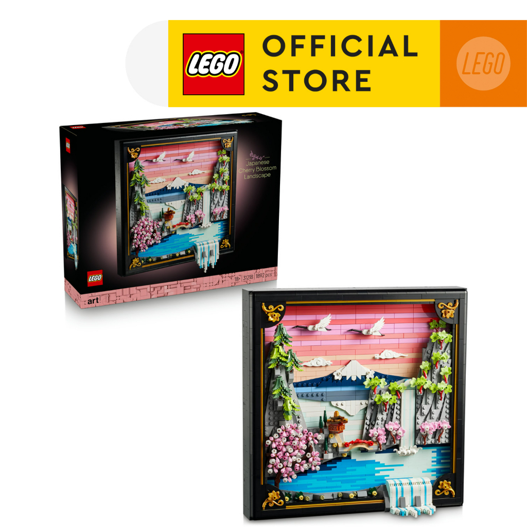 LEGO ART 31218 Japanese Cherry Blossom Landscape (1892pcs.), Building Blocks, Kids Toy