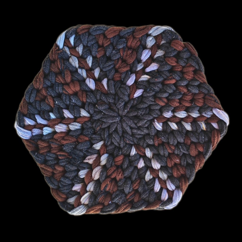 ผ้ารองครก แผ่นรองครก งานถัก พรมรอง เซต 3 ผืน - รูปที่ 2