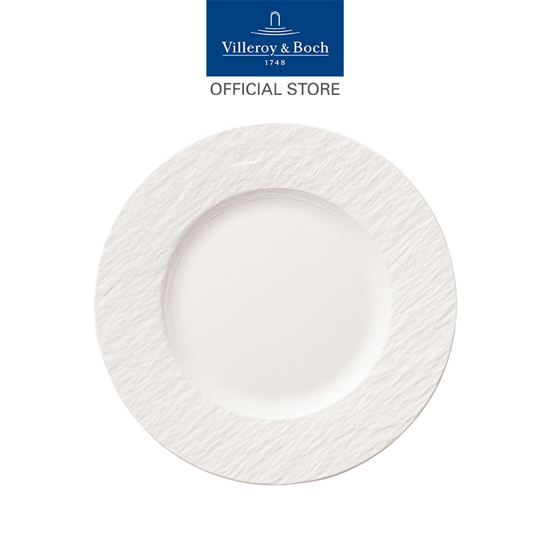 Villeroy & Boch - Manufacture Rock Blanc จานพอร์ซเลน ใส่สลัด 22 ซม. สี White 10-4240-2640