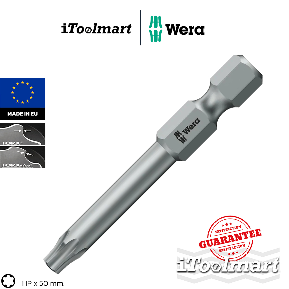 WERA ดอกไขควงหัวดาว 867/4 IP TORX PLUS® bits ยาว 50 mm / ยาว 89 mm. (มีหลายขนาดให้เลือก)
