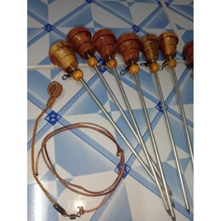 หลักไก่ต่อ+เชือกมัดขาไก่ตั้งราคาประหยัด(ทรงหัวเห็ด)