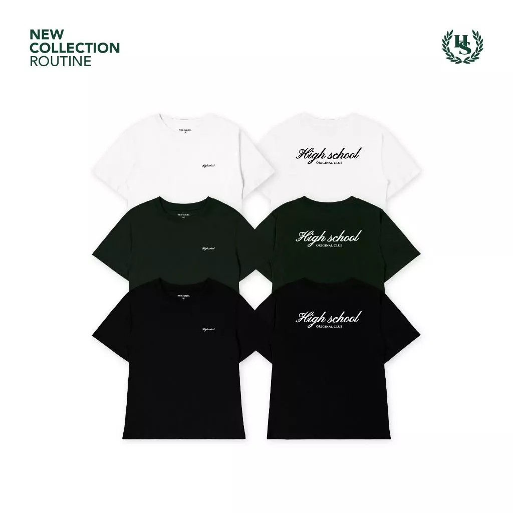 Highschool Basic Collection : Routine OG Logo T-Shirt - เสื้อยืดลายออริจินัลคลับ - TPB06818