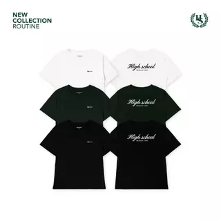 Highschool Basic Collection : Routine OG Logo T-Shirt - เสื้อยืดลายออริจินัลคลับ - TPB06818