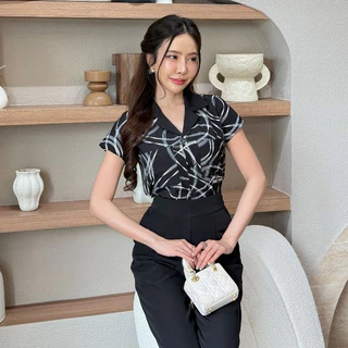 [S-2XL] เสื้อคอปกเบเซอร์ทูโทนแขนสั้นน่ารัก.V1