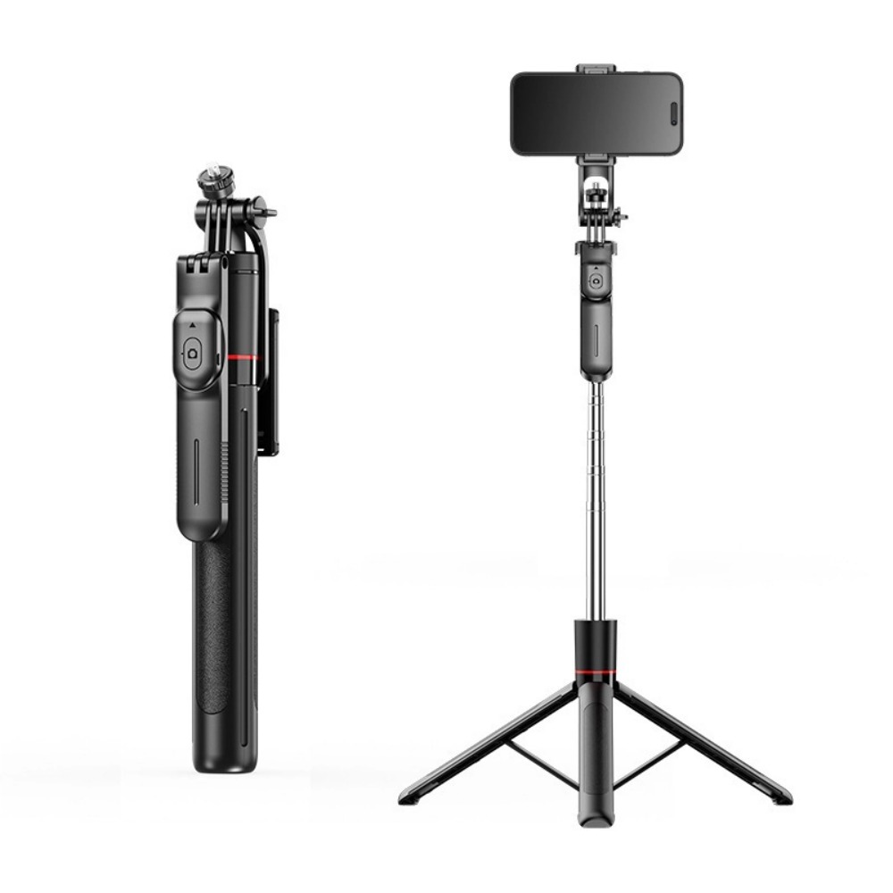 ไม้เซลฟี่อเนกประสงค์ 3in1 ขาตั้งมือถือ/GoPro ยาว 1.7ม. มีรีโมท หมุน 360° รองรับไฟ LED ถ่ายภาพมืออาชีพ - รูปที่ 6