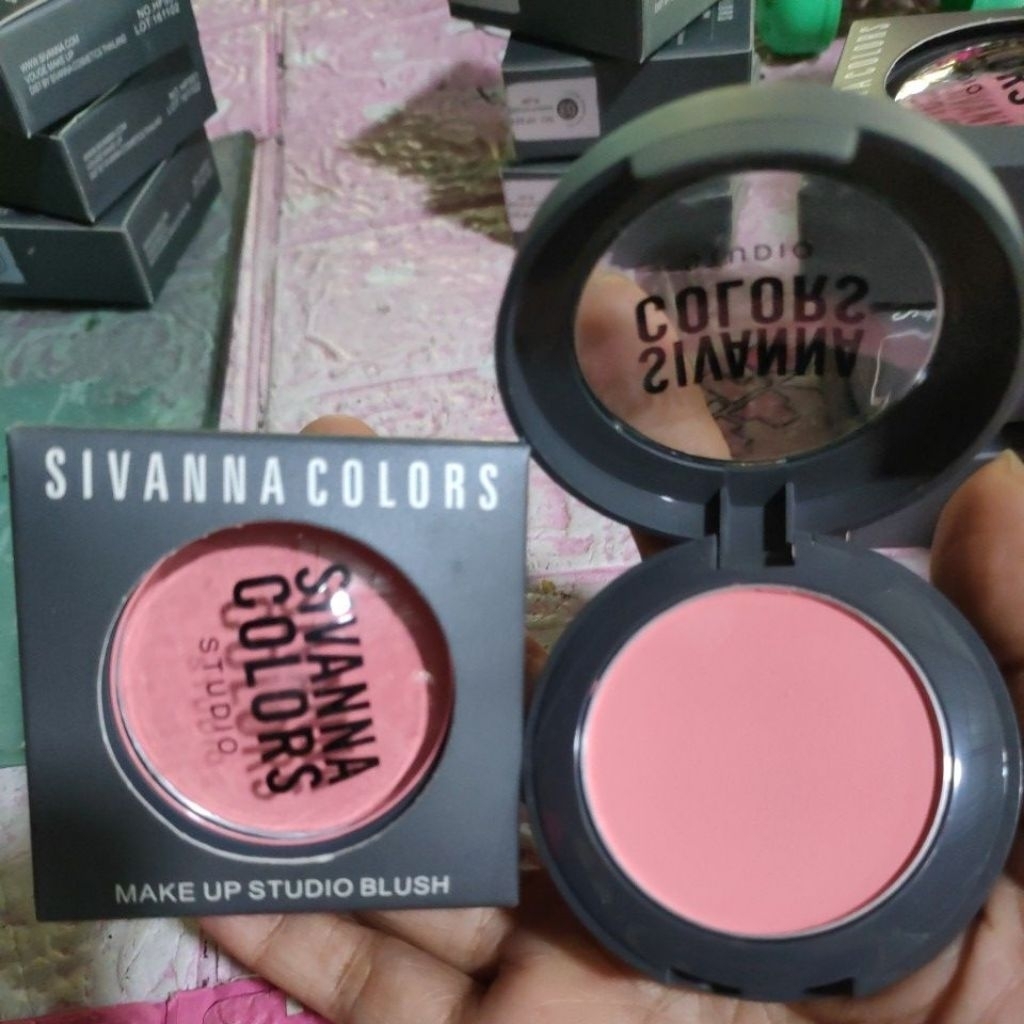 sivanna color  Studio Blush ปัดแก้ม sivanna สีสวย เม็ดสีแน่น ตกแต่งแก้มให้สวยงามเป็นธรรมชาติ