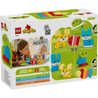 LEGO DUPLO My First 10477 3 in 1 Creative Cute Pets (24pcs.), Building Blocks, Kids Toy