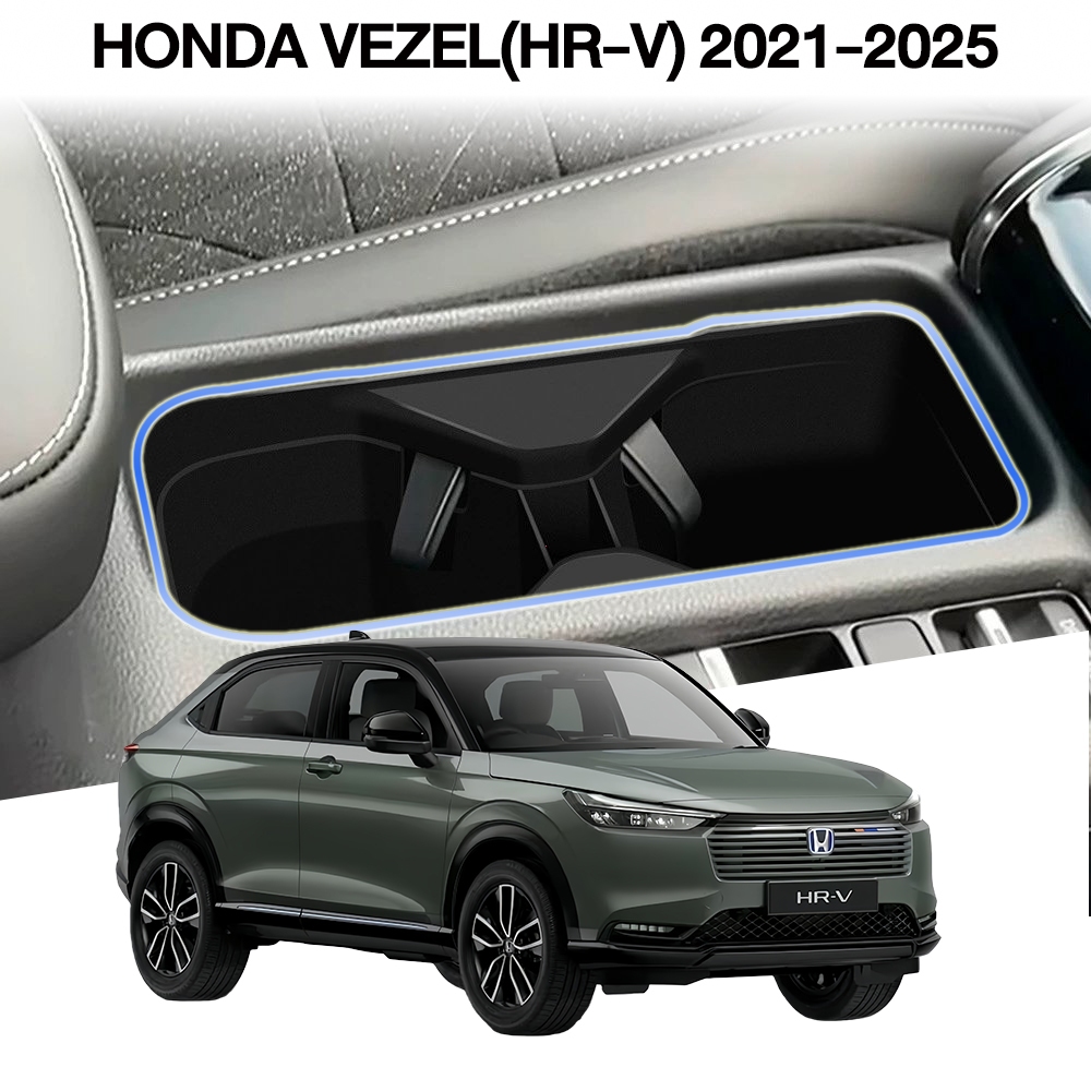 สำหรับ Honda Vezel HR-V HRV 2021-2025  ที่วางแก้วน้ำด้านหน้ารถควบคุมกลางน้ำอุปกรณ์ตก แต่งภายในรถ