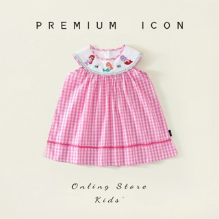 Mom Kids🌸พร้อมส่ง🌸ชุดเดรสเด็กผู้หญิง กระโปรงเด็กผู้หญิงแขนกุ…