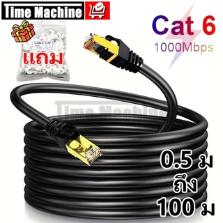 สายแลน CAT6 Gigabit 1Gbps 0.5//3/5/10/15/20/30/40/50/60/80/100M RJ45 ความเร็วสูง สำหรับแลปท็อป อินเตอร์เน็ต เราเตอร์