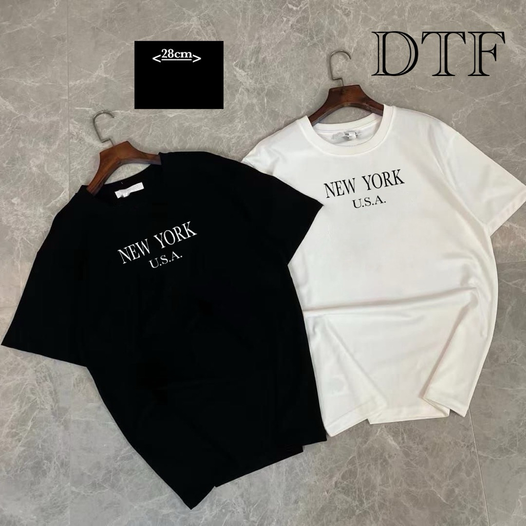 🌟STF_SHOP🌟เสื้อยืด แขนสั้น คอกลม สกรีนลาย NEW YORK
