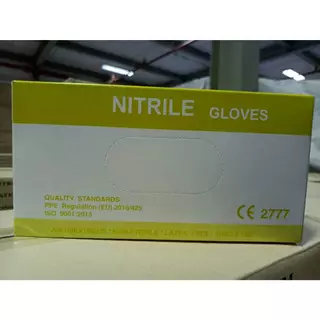 ถุงมือไนไตรไม่มีแป้ง กริฟพาส Grippaz หนา 5 มิล 9 นิ้ว ลายเกล็ดปลา สีฟ้าม่วง สีฟ้า 100 Pcs/กล่อง