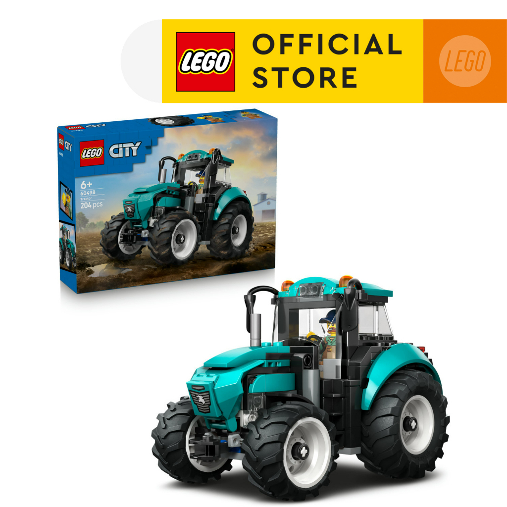 LEGO City 60498 Tractor (204pcs.), Building Blocks, Kids Toy